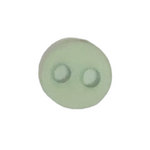 Button - 5mm Pale Green Circle