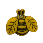 Button - 18mm Shank Yellow Bee