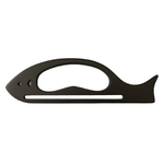 Handles - Black Wood Fish (pair)