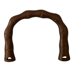 Handles - Brown Wood Ribbed (pair)