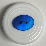 Button - 13mm Oval Shell 89 Blue