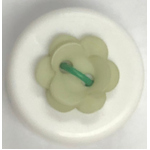 Button - 12mm Matt Flower 35 Pale Sage