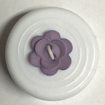 Button - 12mm Matt Flower 81 Lavender