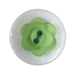 Button - 15mm Matt Flower 49 Green