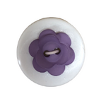 Button - 15mm Matt Flower 83 Light Purple
