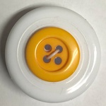 Button - 16mm 4 Hole 64 Yellow