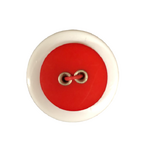 Button - 16mm Sew Through 2/H Rivet - Red