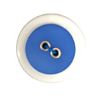 Button - 16mm Sew Through 2/H Rivet - Blue