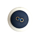 Button - 16mm Sew Through 2/H Rivet - Dark Teal