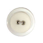 Button - 16mm Sew Through 2/H Rivet - White