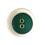 Button - 16mm Sew Through 2/H Rivet - Dark Green