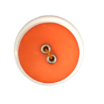 Button - 22mm Sew Through 2/H Rivet - Orange