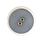 Button - 22mm Sew Through 2/H Rivet - Grey