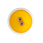 Button - 22mm Sew Through 2/H Rivet - Mustard