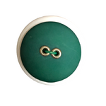 Button - 22mm Sew Through 2/H Rivet - Dark Green