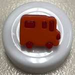 Button - 16mm Shank Bus 28 Orange