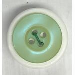 Button - 18mm  4 Hole Opal Look - Green