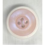 Button - 18mm  4 Hole Opal Look - Pale Pink