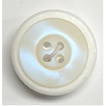 Button - 18mm  4 Hole Opal Look - Cream