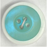 Button - 18mm  4 Hole Opal Look - Aqua