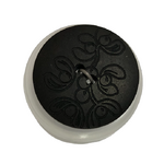 Button - 28mm Matte Laser Etch 03 Black
