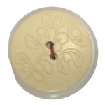Button - 28mm Matte Laser Etch 20 Cream