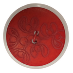 Button - 28mm Matte Laser Etch 23 Red