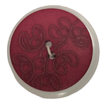 Button - 28mm Matte Laser Etch 68 Pink
