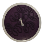 Button - 28mm Matte Laser Etch 84 Plum