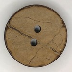Button - 12mm Coconut Shiny Back