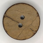 Button - 25mm Coconut Shiny Back