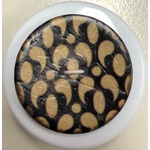 Button - 30mm Coconut Teardrop 20 Beige