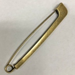Shawl Pin - 70mm Square Antique Brass