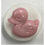 Button - 16mm Duck 67 Pale Pink