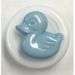 Button - 16mm Duck 74 Pale Blue