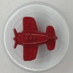 Button - 15mm Shank Aeroplane 23 Red