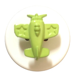 Button - 15mm Shank Aeroplane 49 Green