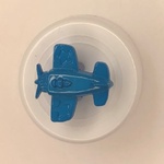 Button - 15mm Shank Aeroplane 86 Light Blue