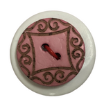 Button - 18mm Coconut Laser Etch 69 Pink