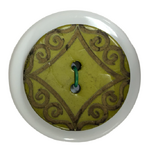 Button - 30mm Coconut Laser Etch 49 Green