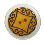 Button - 30mm Coconut Laser Etch 63 Yellow