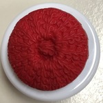Button - 30mm Shank Textured 23 Red