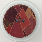 Button - 30mm Coconut 55 Harlequin Red