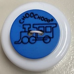 Button - 21mm Shiny Train 88 Blue