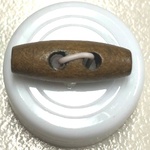 Button - 20mm Toggle 38 Brown