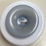Button - 28mm Corozo Retro 42 Grey