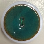 Button - 20mm Enamel Coconut 86 Seagreen