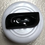 Button - 20mm 2 Hole Toggle 03 Black