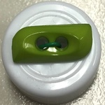 Button - 20mm 2 Hole Toggle 49 Lime 