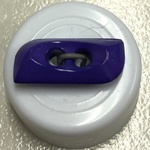 Button - 20mm 2 Hole Toggle 84 Purple